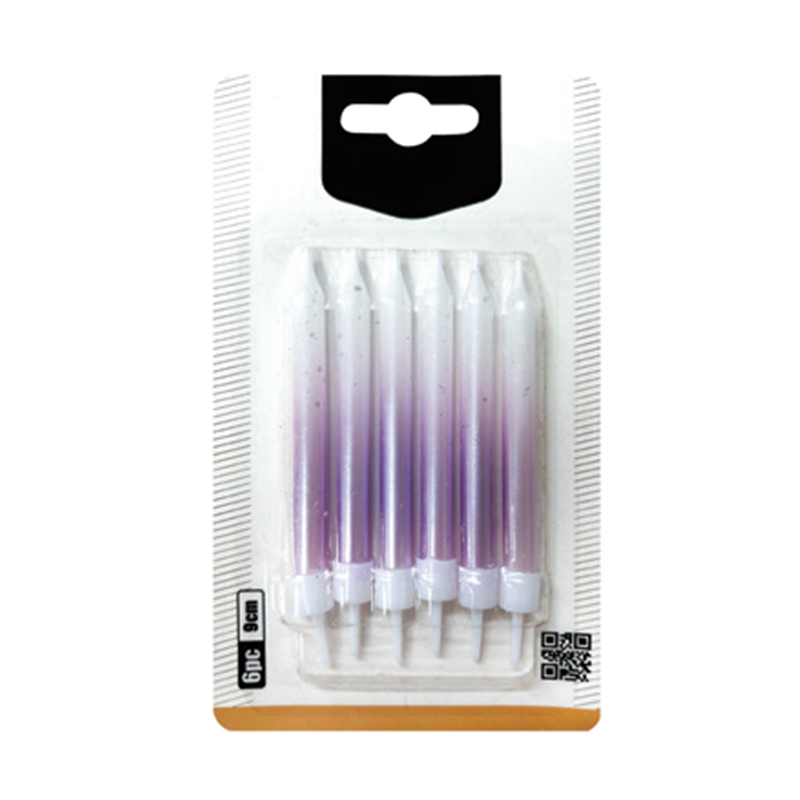 Lilin gradien transparan empat warna
