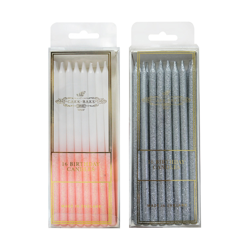 Lilin perak gradien berkilau