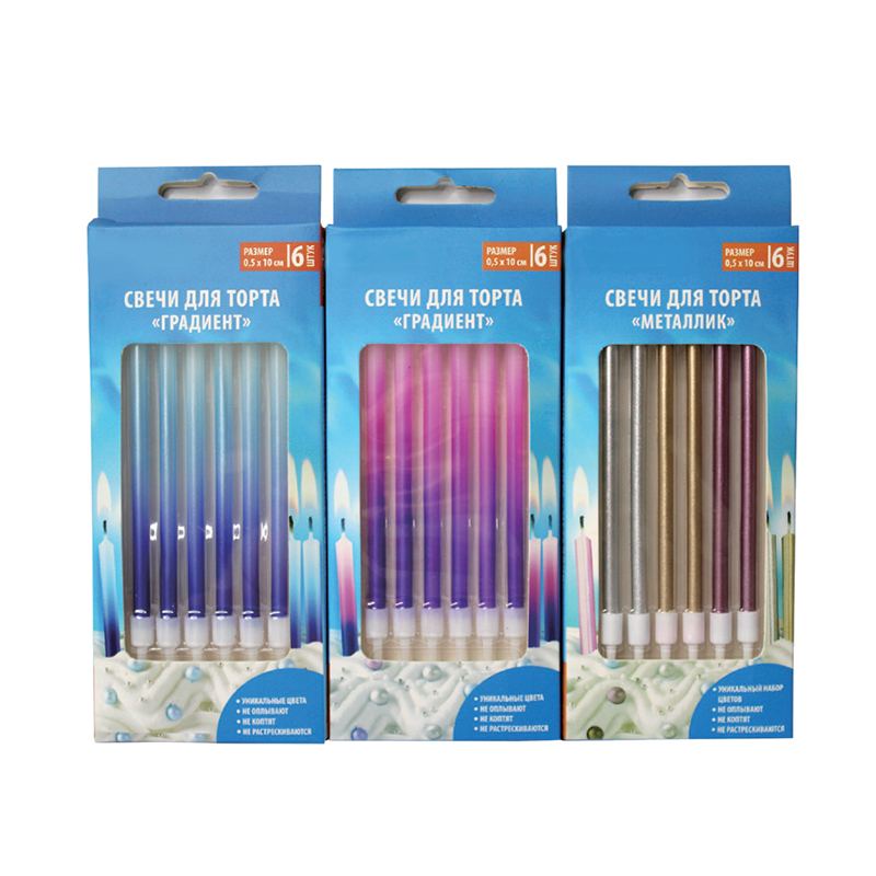 Lilin gradien tiga warna