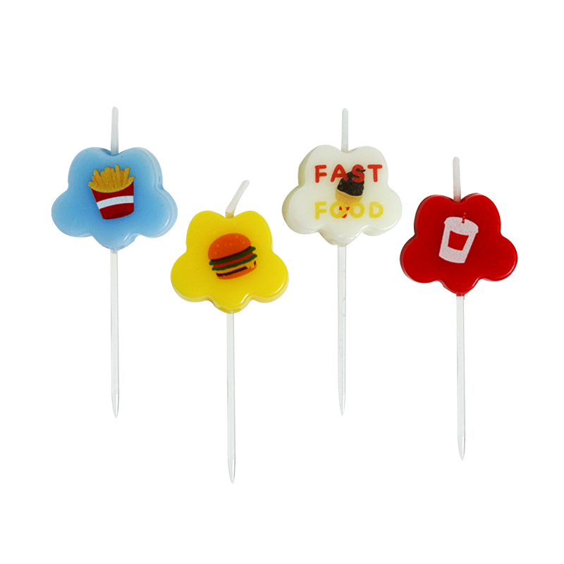 Lilin bermotif warna awan