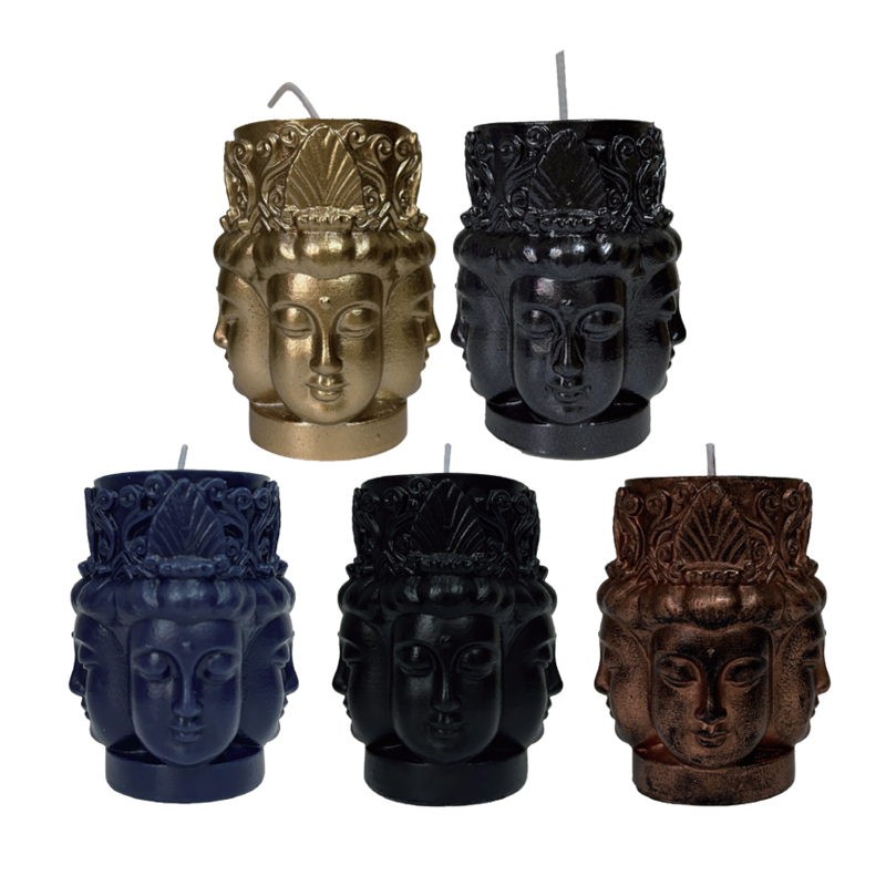 Lilin Buddha bermuka empat